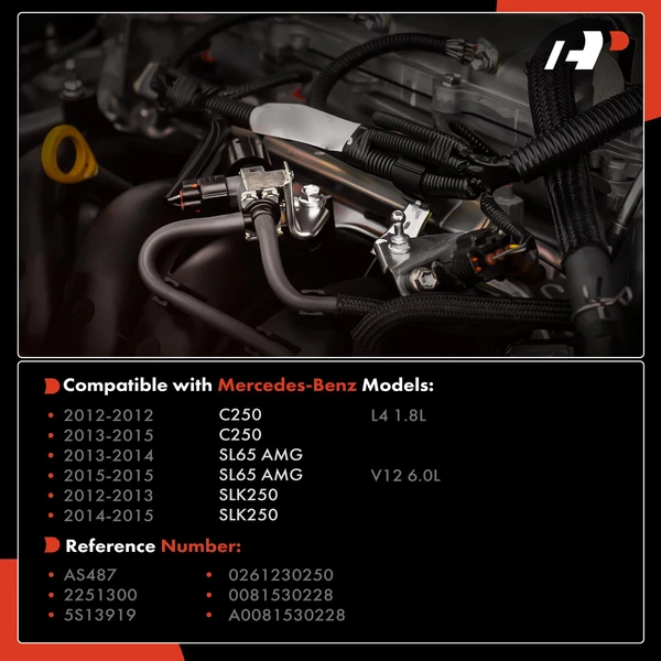 Manifold Pressure (MAP) Sensor with 3-Blade for Mercedes-Benz SL65 AMG SLK250