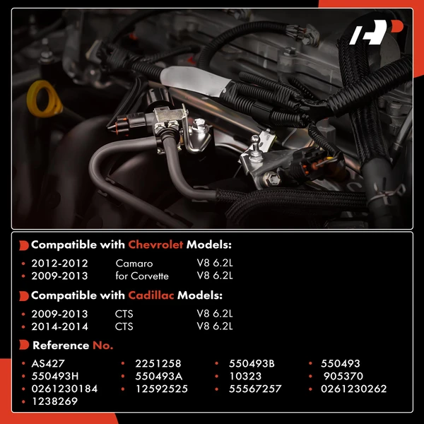 Manifold Pressure (MAP) Sensor for Chevrolet Camaro 2012 Cadillac CTS V8 6.2L