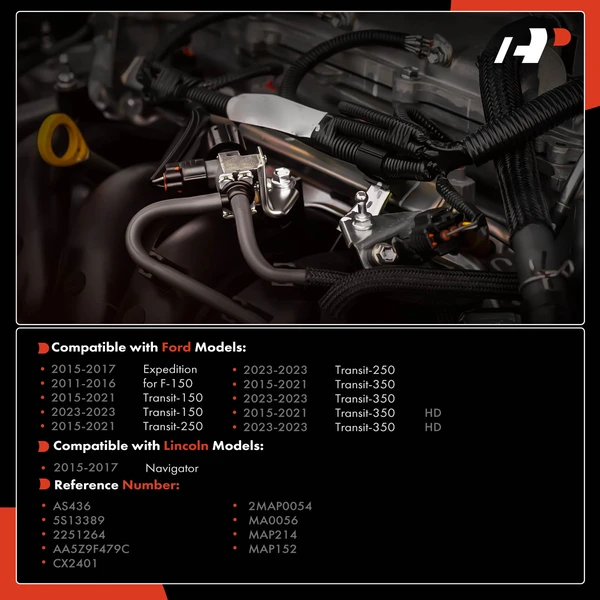 Manifold Pressure (MAP) Sensor for Ford F-150 Transit-250 Expedition Lincoln