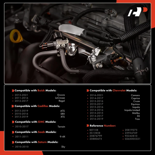 Brake Booster Sensor for Chevrolet Equinox 10-17 Buick GMC Cadillac Saab Saturn
