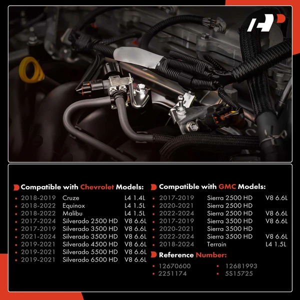 Manifold Absolute Pressure Sensor for Chevy Silverado 2500 HD GMC Sierra 2500 HD