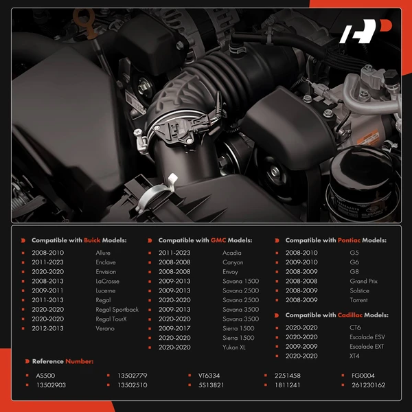 Fuel Tank Pressure Sensor for GMC Sierra 1500 Acadia Buick Enclave Cadillac XT4