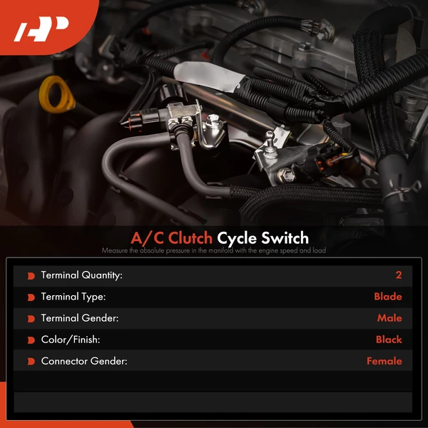 AC Clutch Cycle Switch Pressure Sensor for Volvo 240 1993 940 960 1993-1995