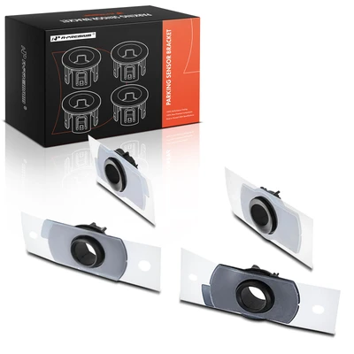 4 Pcs Front & Rear Parking Sensor Bezel