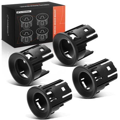 4 Pcs Front Center Driver & Passenger Parking Sensor Bezel