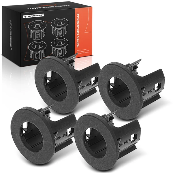 4 Pcs Inner & Outer Parking Sensor Bezel for Ford F-250 F-350 Super Duty 17-20