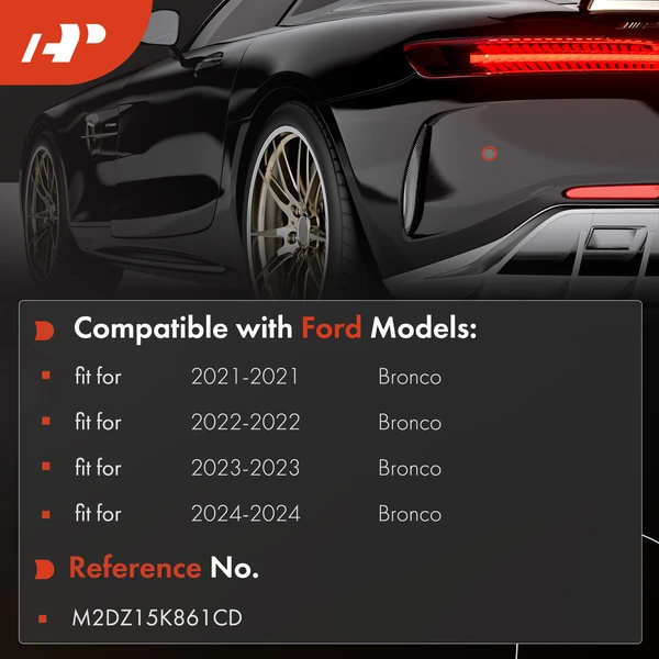 A-Premium APPSB070 Parking Sensor Bezel Rear Inner Passenger