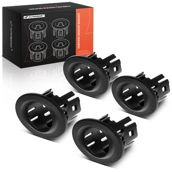 4 Pcs Rear Inner & Outer Driver & Passenger Parking Sensor Bezel for 2022-2024 Ford F-150 Lightning