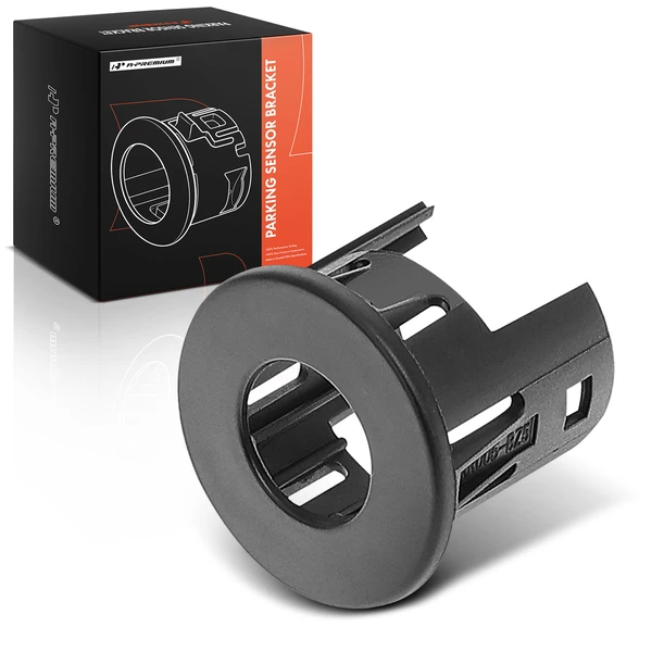 Rear Outer Driver or Passenger Black Parking Sensor Bezel for 2014-2023 Ram 1500