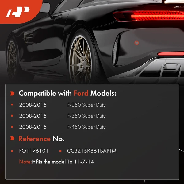 Rear Driver Inner Parking Sensor Bezel for Ford F-250 F-450 Super Duty