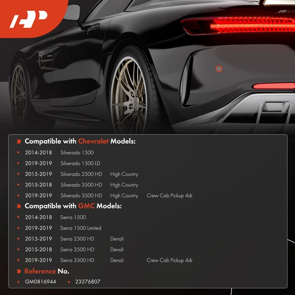 Rear Inner or Outer Parking Sensor Bezel for Chevy Silverado 1500 GMC Sierra