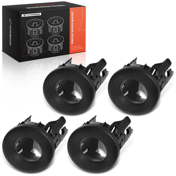 4 Pcs Rear Inner & Outer Driver & Passenger Parking Sensor Bezel for Chevy Silverado 1500