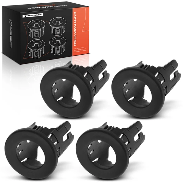 4 Pcs Rear Inner & Outer Driver & Passenger Parking Sensor Bezel for GMC Sierra 1500