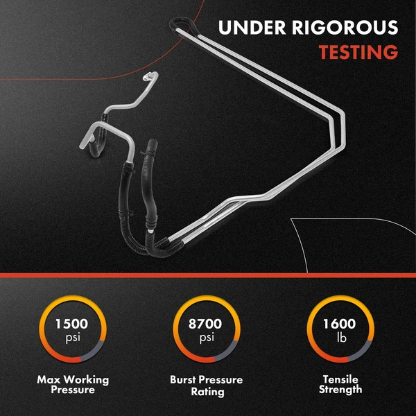 Power Steering Return Hose for Chevrolet Impala 2006-2011 Monte Carlo Cooler Tube