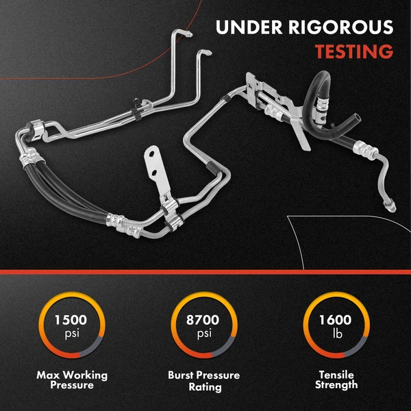 Power Pressure and Return Line Assembly for Volvo C30 08-13 C70 06-13 S40 04-11