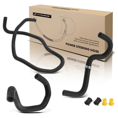 2 Pcs Power Steering Return & Reservoir Line Hose Assembly