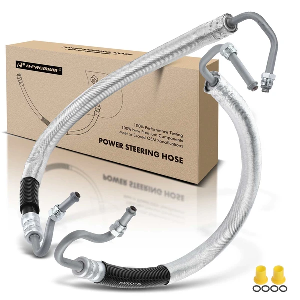 2 Pcs Power Steering Pressure Line Hose Assembly for Buick LaCrosse 2010-2016 XTS