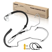 2 Pcs Power Steering Pressure & Return Line Hose Assembly