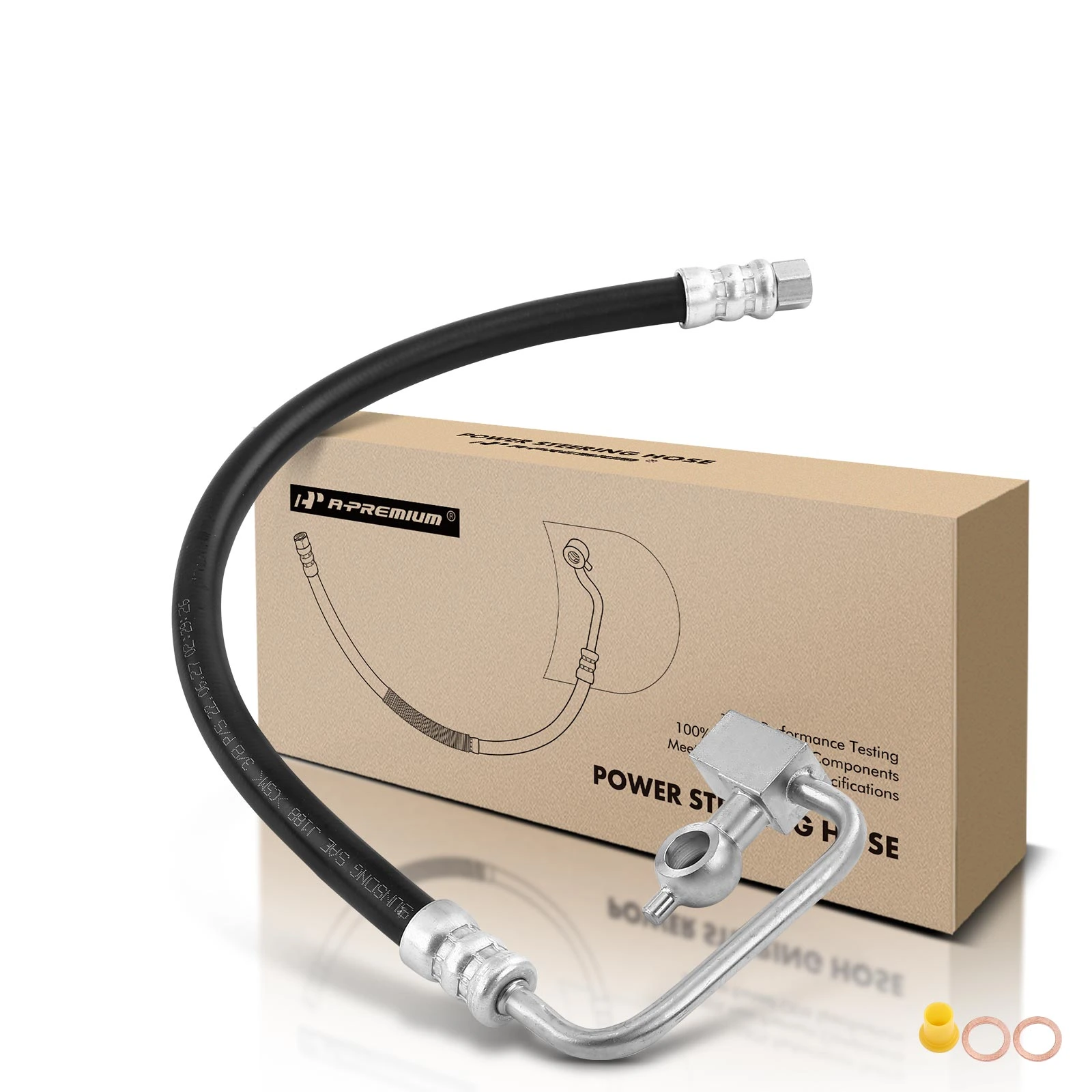 The A-premium Power Steering Pressure Line Hose Assembly for INFINITI G37 2008-2013 3.7L G35 Image 