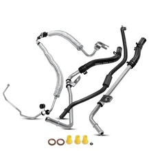 3 Pcs Power Steering Pressure & Return Line Hose Assembly for 2007-2008 Hyundai Santa Fe