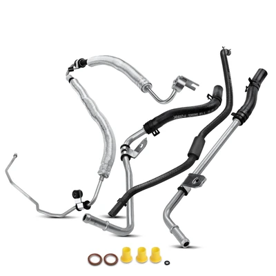 3 Pcs Power Steering Pressure & Return Line Hose Assembly
