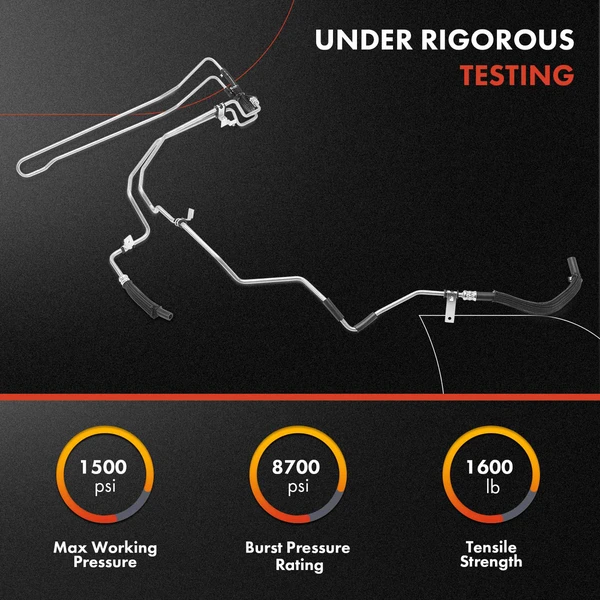 Power Steering Return Hose Assembly for Dodge Journey 2012-2017 2.4L Cooler Tube