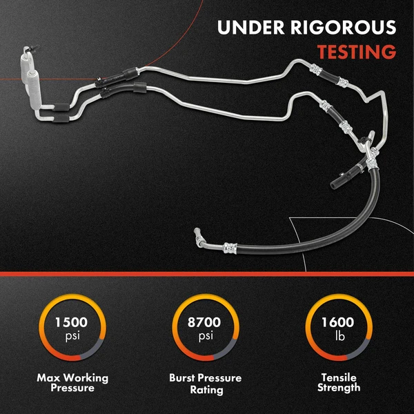 Gear To Reservoir Power Steering Pressure Hose for Saturn Vue 2008-2010