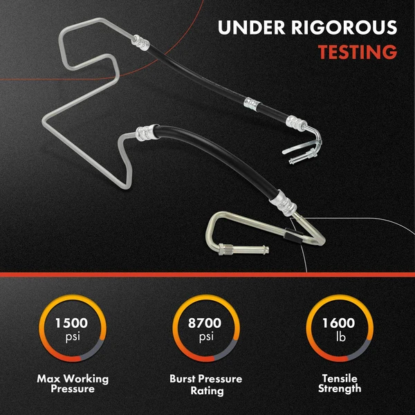 Power Steering Pressure Line Hose Assembly for Volkswagen Jetta 11-14 L4 2.0L