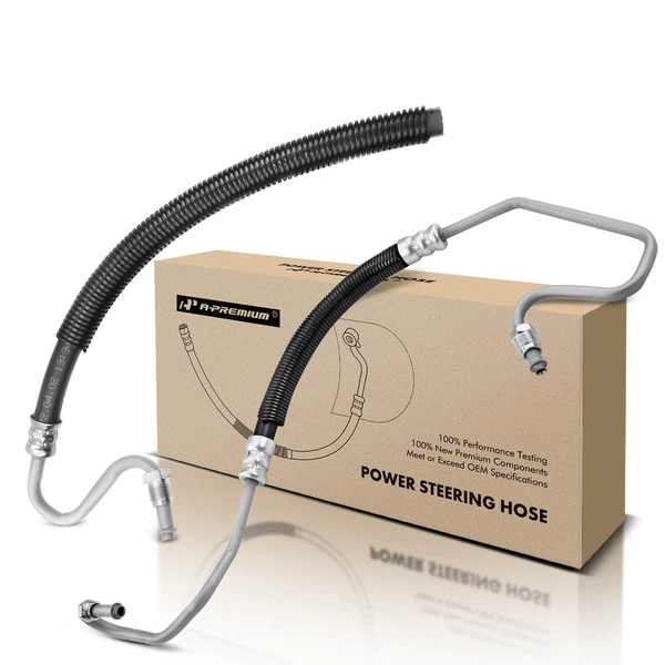 2 Pcs Power Steering Pressure & Return Hose Assembly for 1996 GMC C2500 Suburban