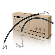 2 Pcs Power Steering Pressure & Return Hose Assembly