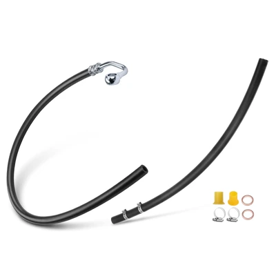2 Pcs Power Steering Return Line Hose Assembly
