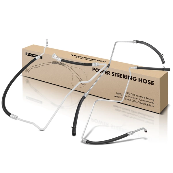 3 Pcs Power Steering Pressure & Return Hose Assembly for 2005-2009 Saab 9-7x