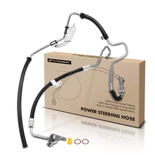 2 Pcs Power Steering Pressure & Return Line Hose Assembly