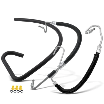 3 Pcs Power Steering Pressure & Return Line Hose Assembly