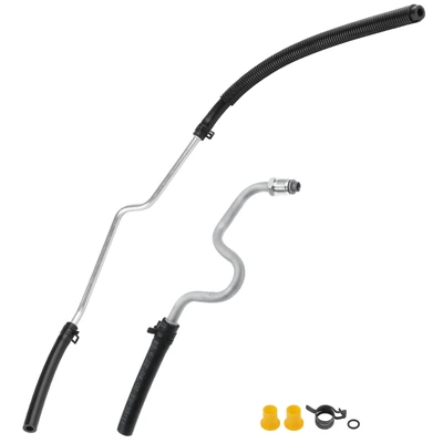 2 Pcs Power Steering Return Line Hose Assembly