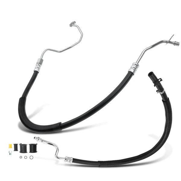 2 Pcs Power Steering Pressure & Return Line Hose Assembly for Ford F-150 2004-2008