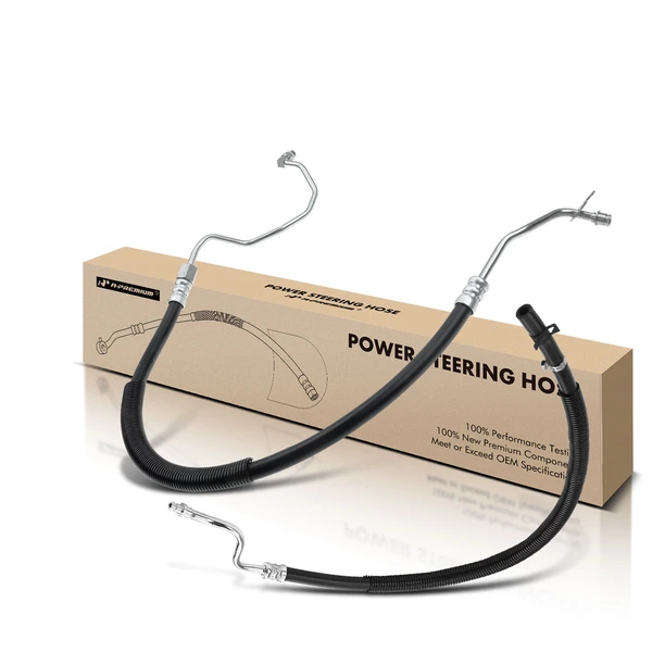 2 Pcs Power Steering Pressure & Return Line Hose Assembly for Ford F-150 2004-2008