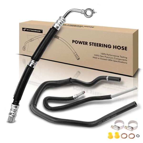 2 Pcs Power Steering Pressure & Return Line Hose Assembly for Mitsubishi Eclipse