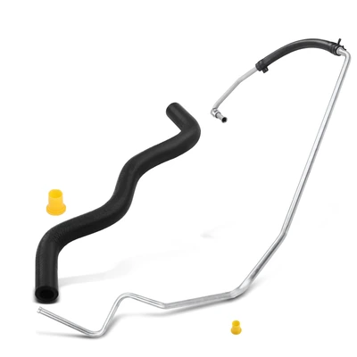 2 Pcs Power Steering Return Line Hose Assembly