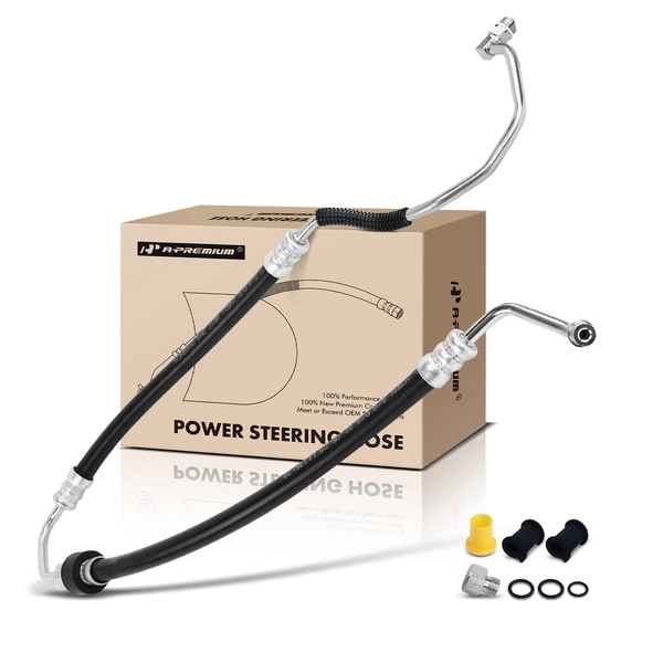 Power Steering Pressure Line Hose Assembly With Switch Port for Ford F-150 09-10