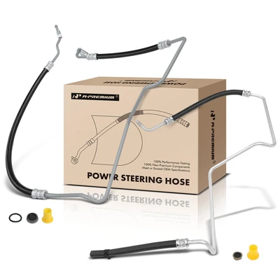 2 Pcs Power Steering Pressure & Return Line Hoses Assembly for 2005-2009 Saab 9-7x