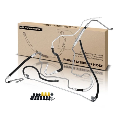 3 Pcs Power Steering Pressure & Return Hose Assembly