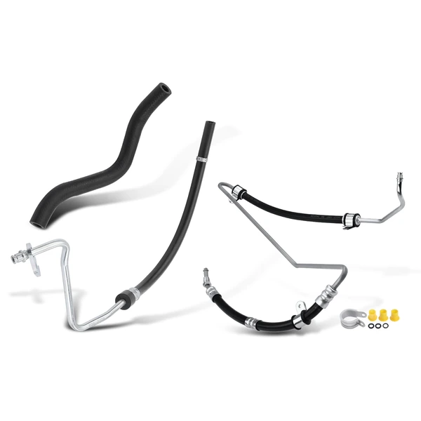 3 Pcs Power Steering Pressure & Return Line Hose Assembly for 2007-2017 Freightliner Sprinter 2500