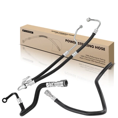 3 Pcs Power Steering Pressure & Return Hose Assembly