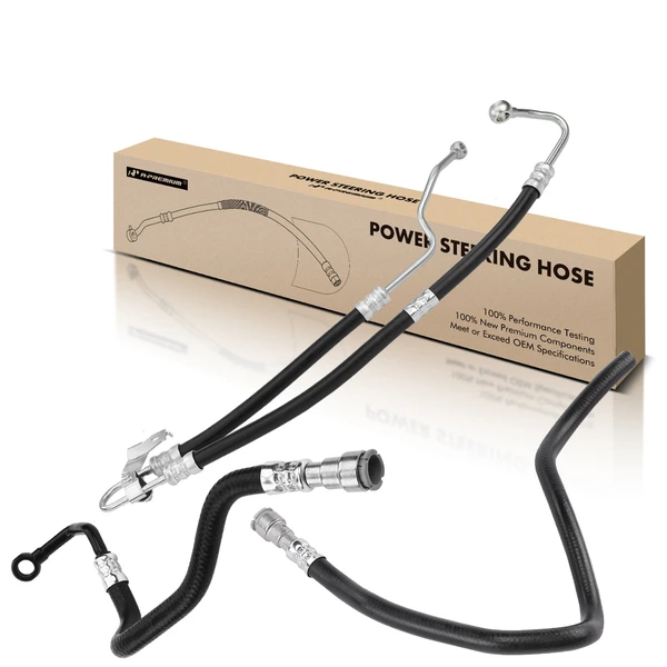 3 Pcs Power Steering Pressure & Return Hose Assembly for 2006 BMW 325i