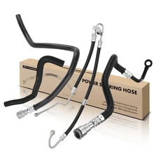 4 Pcs Power Steering Pressure & Return & Reservoir Hose Assembly