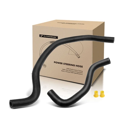 2 Pcs Power Steering Return & Reservoir Line Hose Assembly