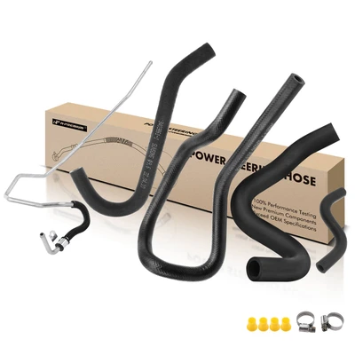 5 Pcs Power Steering Return & Reservoir Line Hose Assembly