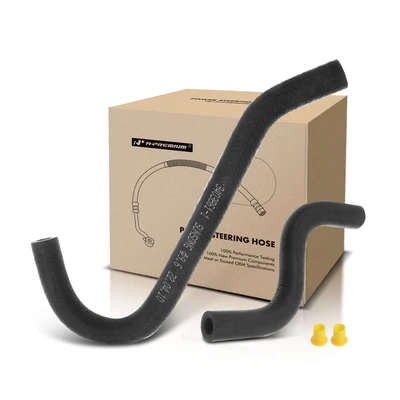 2 Pcs Power Steering Return Line Hose Assembly