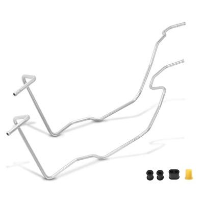 2 Pcs Power Steering Return Line Hose Assembly